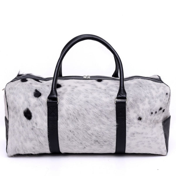 Luxurious Cowhide Duffel Bag for Men's and Women's - Large Size Unisex Travel Duffle Bag