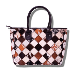 Cowhide Tote Handbag for Women