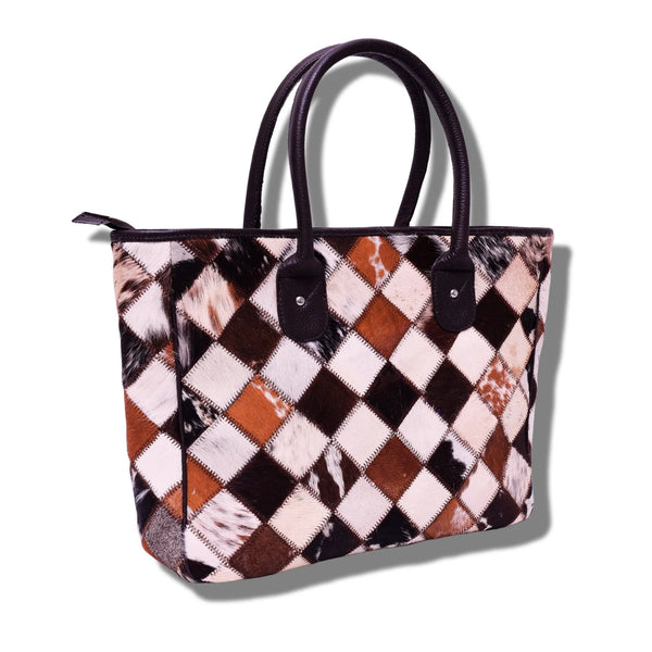 Cowhide Tote Handbag for Women