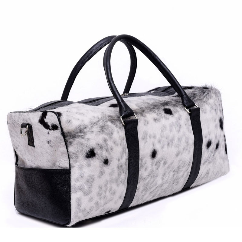 Luxurious Cowhide Duffel Bag for Men's and Women's - Large Size Unisex Travel Duffle Bag