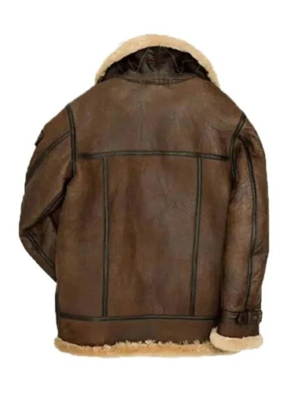 Mens B3 Aviator Shearling Leather Jacket