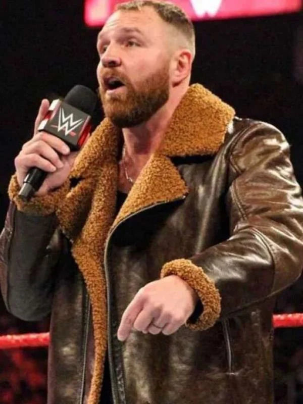 WWE Dean Ambrose Brown Shearling Jacket