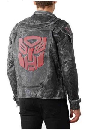 Transformers AutoBot Orion Pax Optimus Prime Costume Cosplay Distressed Leather Jacket